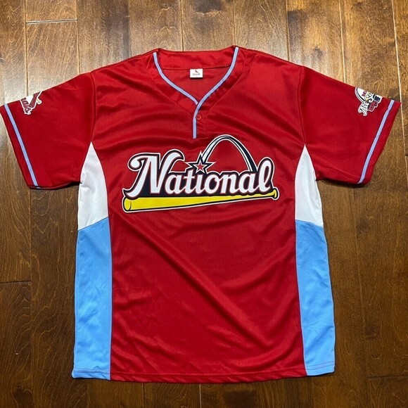 MLB St. Louis Cardinals All Star Game 2009 National League Red Jersey Men's XL - Picture 5 of 9